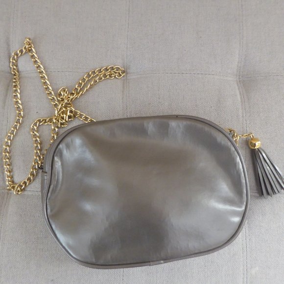 Andes Vintage Zippered Chain Crossbody Bag Tassel - Picture 2 of 10